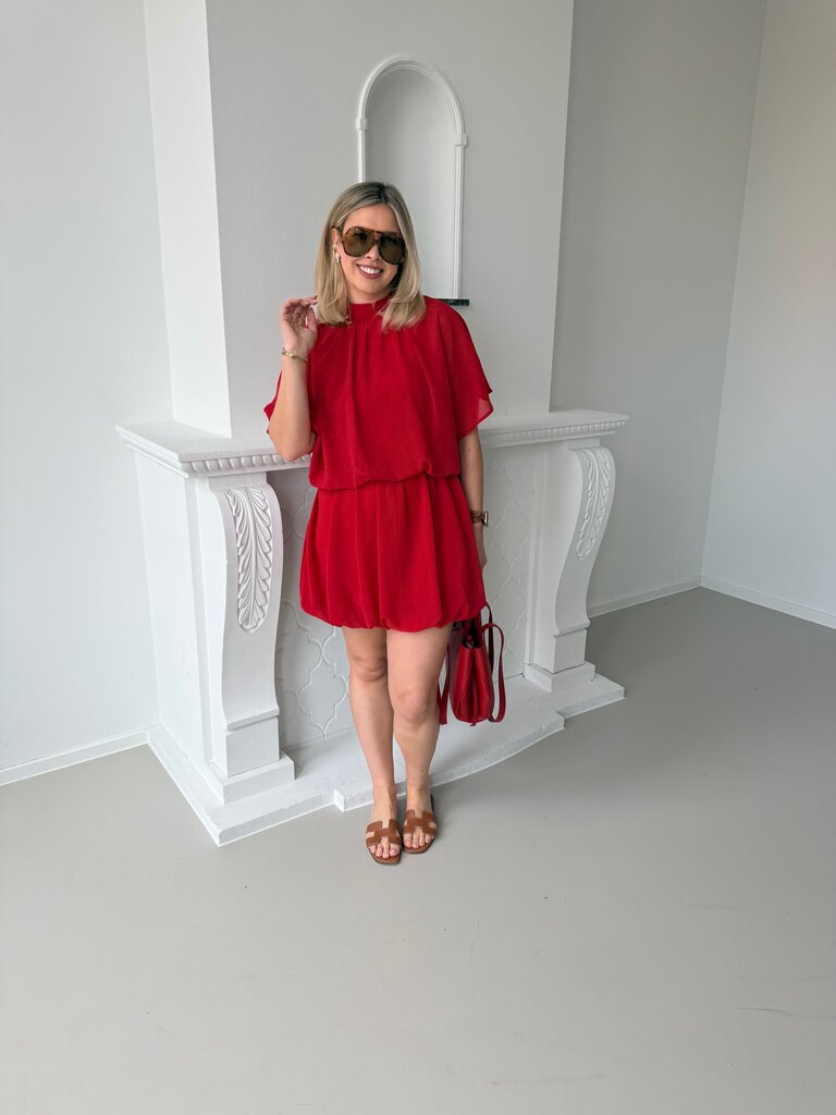 Kikki dress red