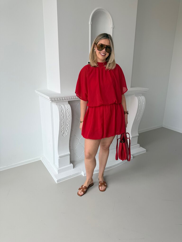 Kikki dress red