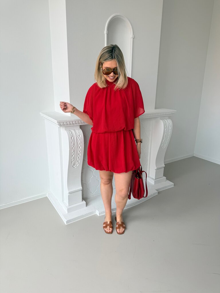 Kikki dress red