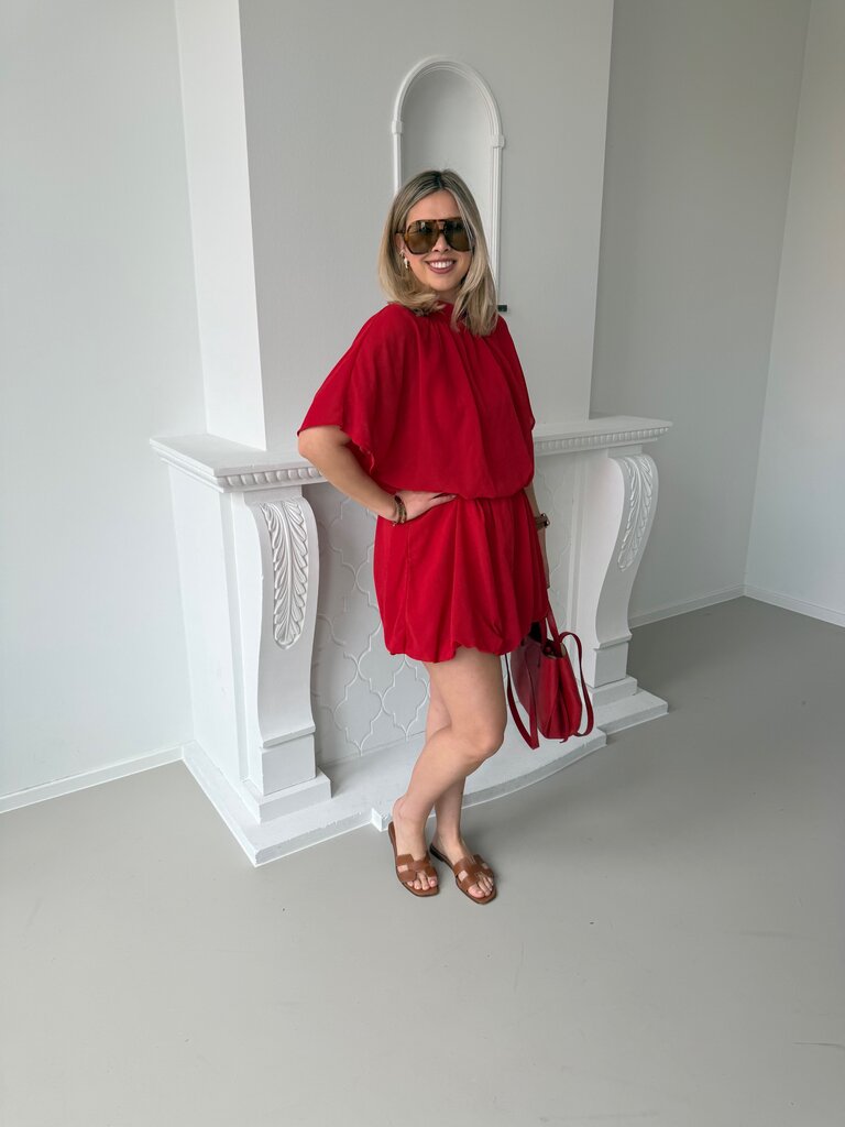 Kikki dress red