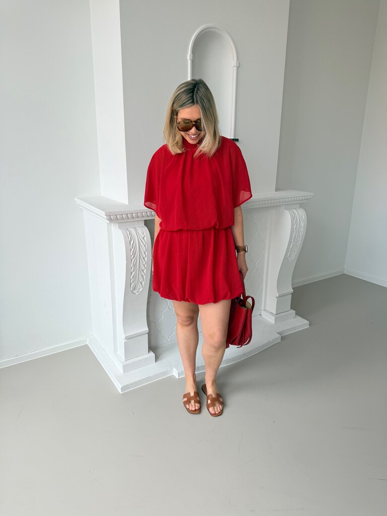 Kikki dress red