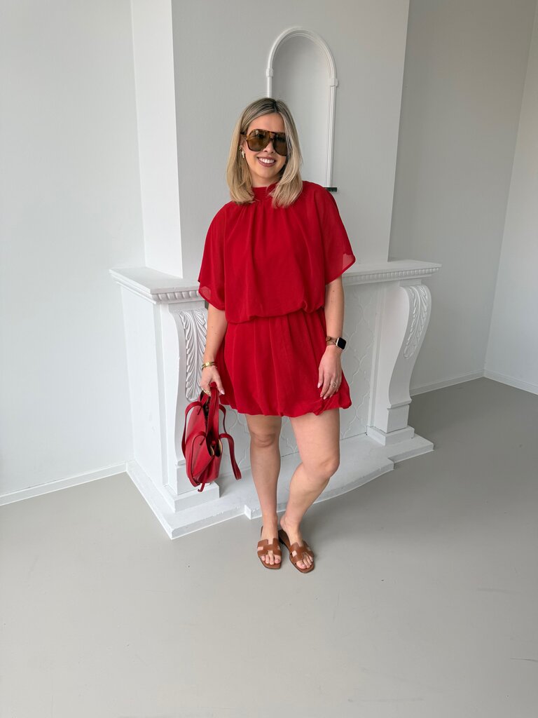 Kikki dress red