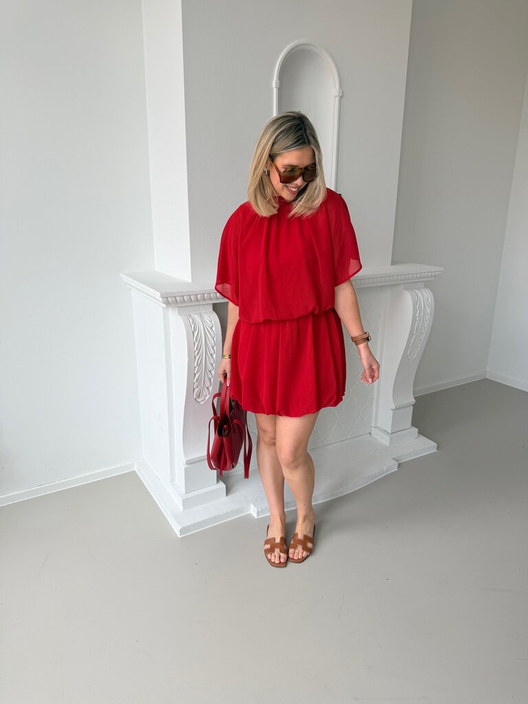 Kikki dress red