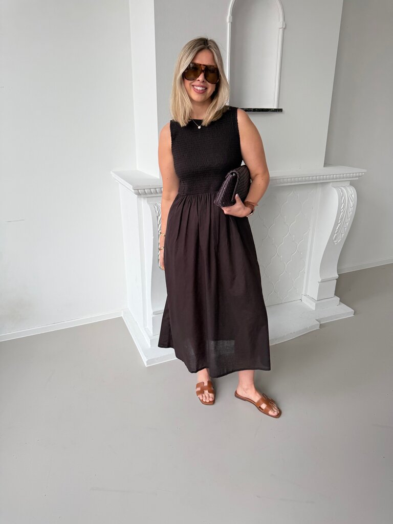 Diego dress chocolate