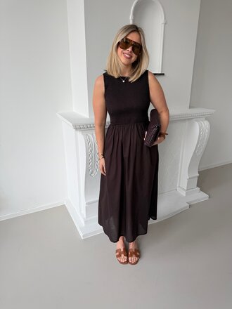 Diego dress chocolate