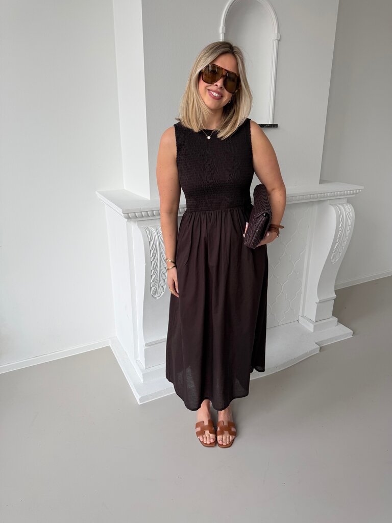 Diego dress chocolate