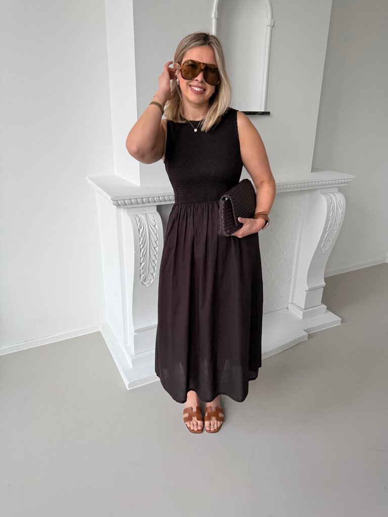 Diego dress chocolate