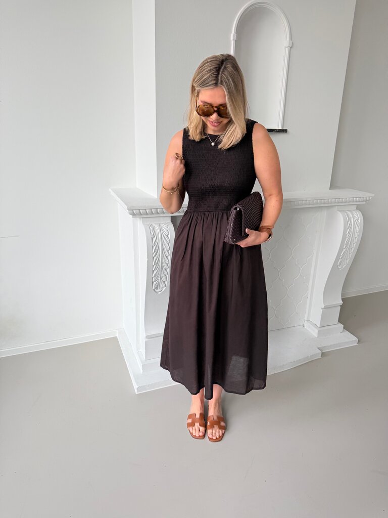 Diego dress chocolate