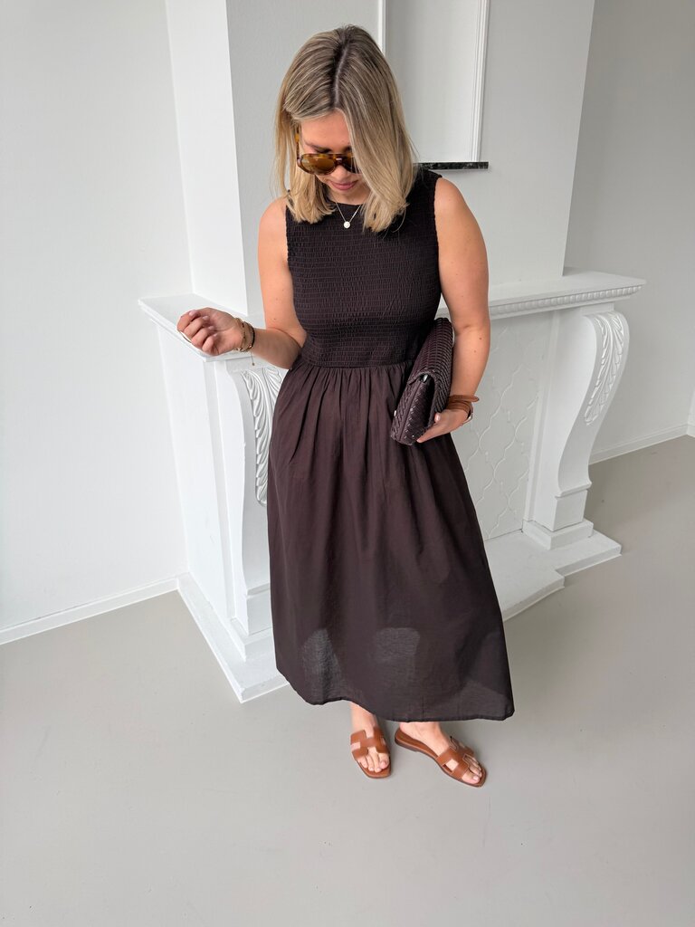 Diego dress chocolate