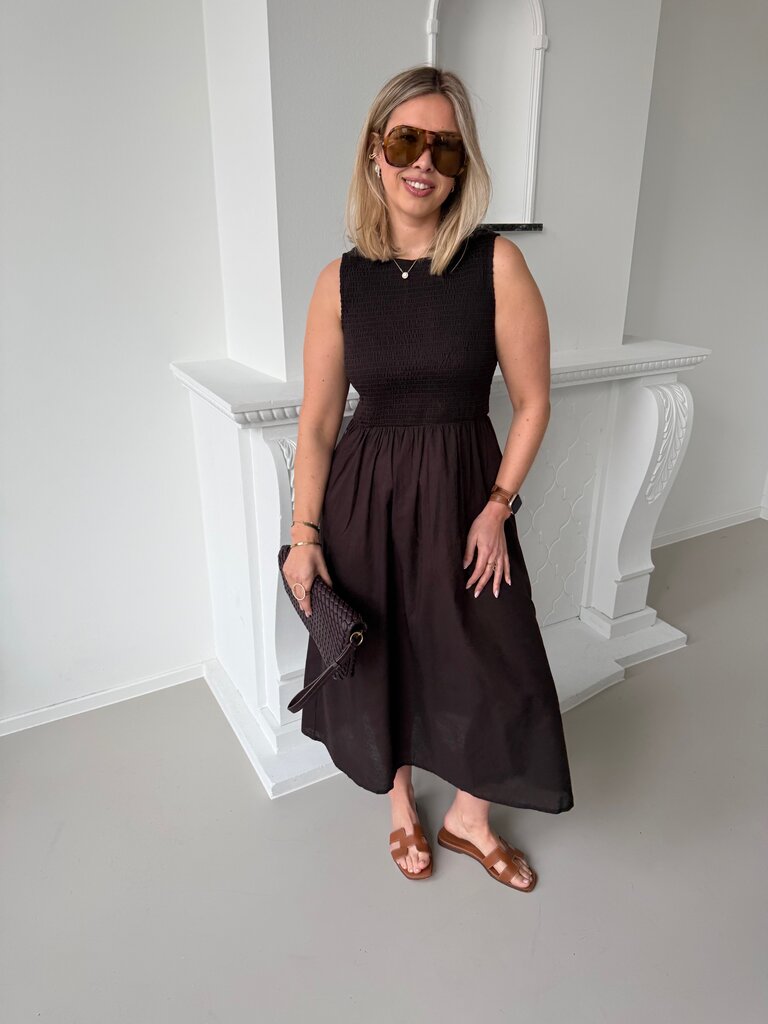 Diego dress chocolate