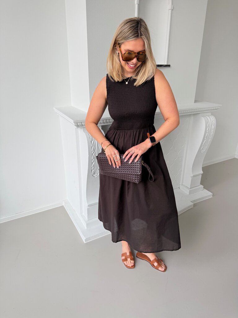 Diego dress chocolate