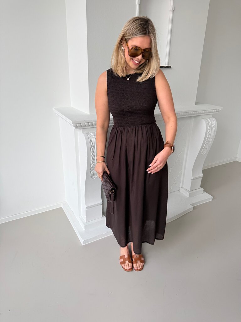 Diego dress chocolate