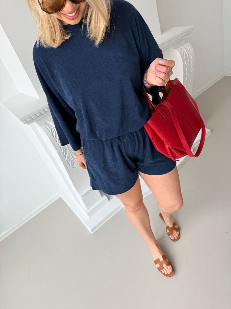Terry short navy blue