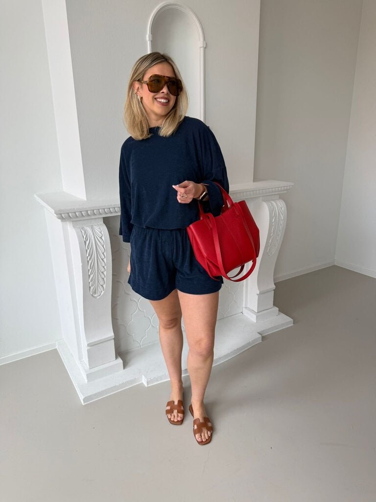 Terry short navy blue