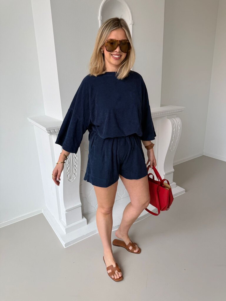 Terry shirt navy blue