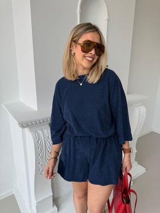 Terry shirt navy blue