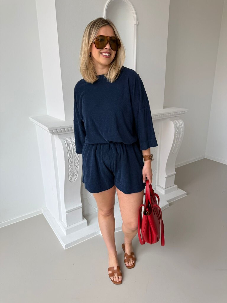 Terry shirt navy blue