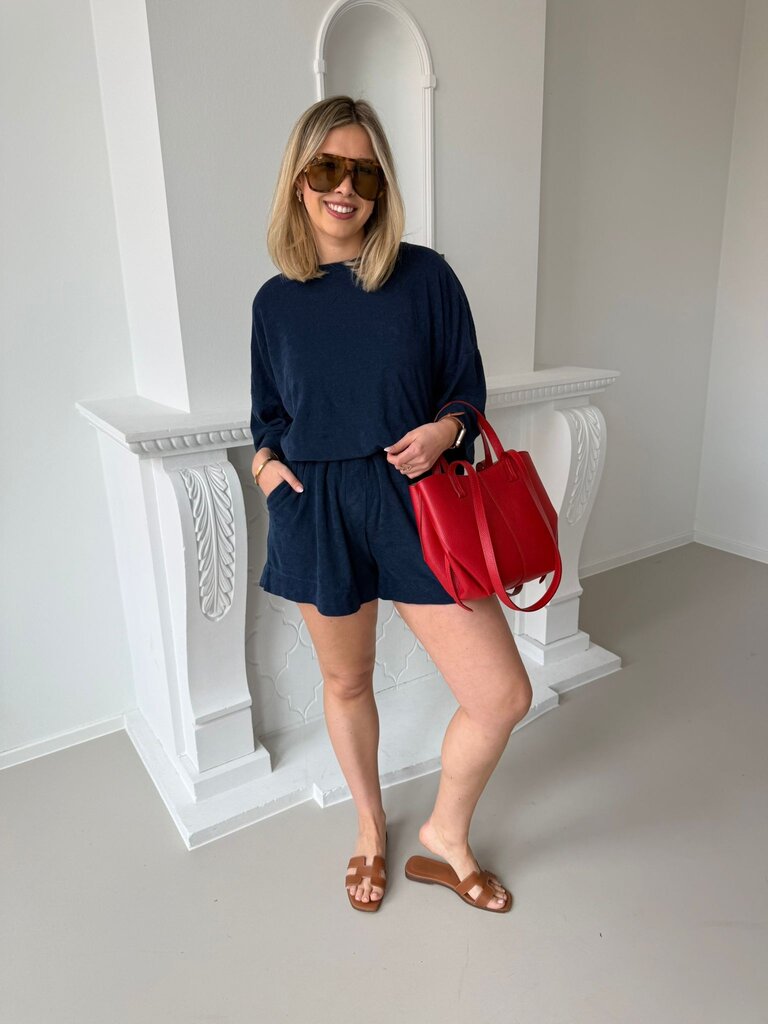 Terry shirt navy blue