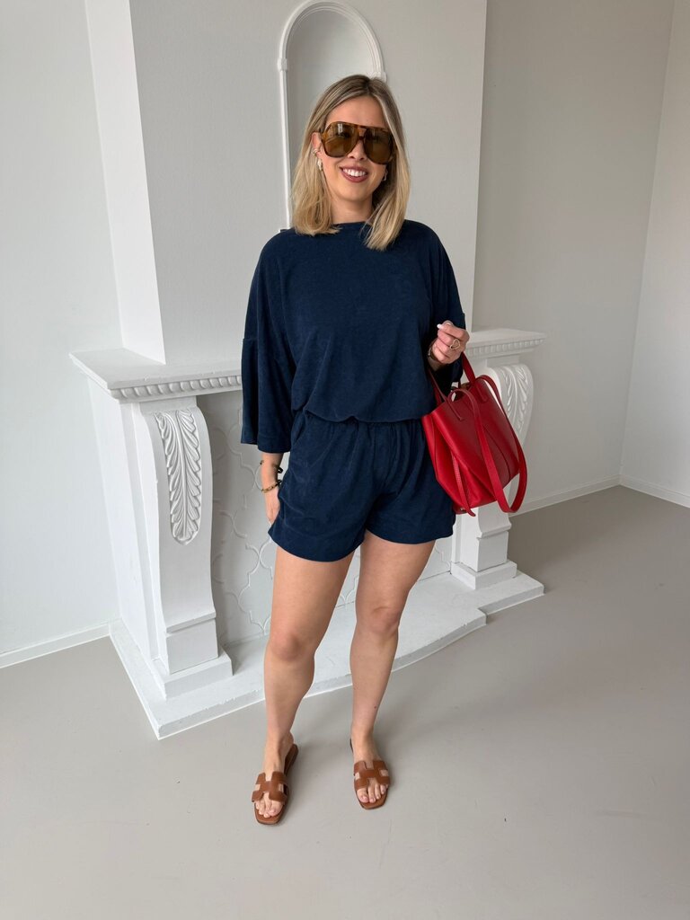 Terry shirt navy blue