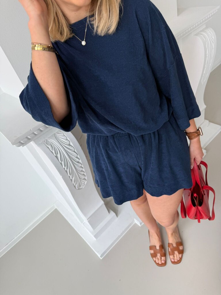 Terry shirt navy blue