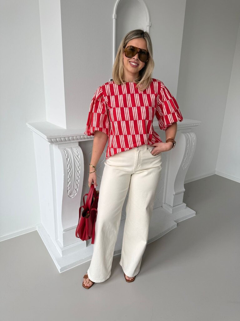 Zoë blouse red