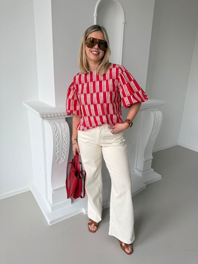 Zoë blouse red