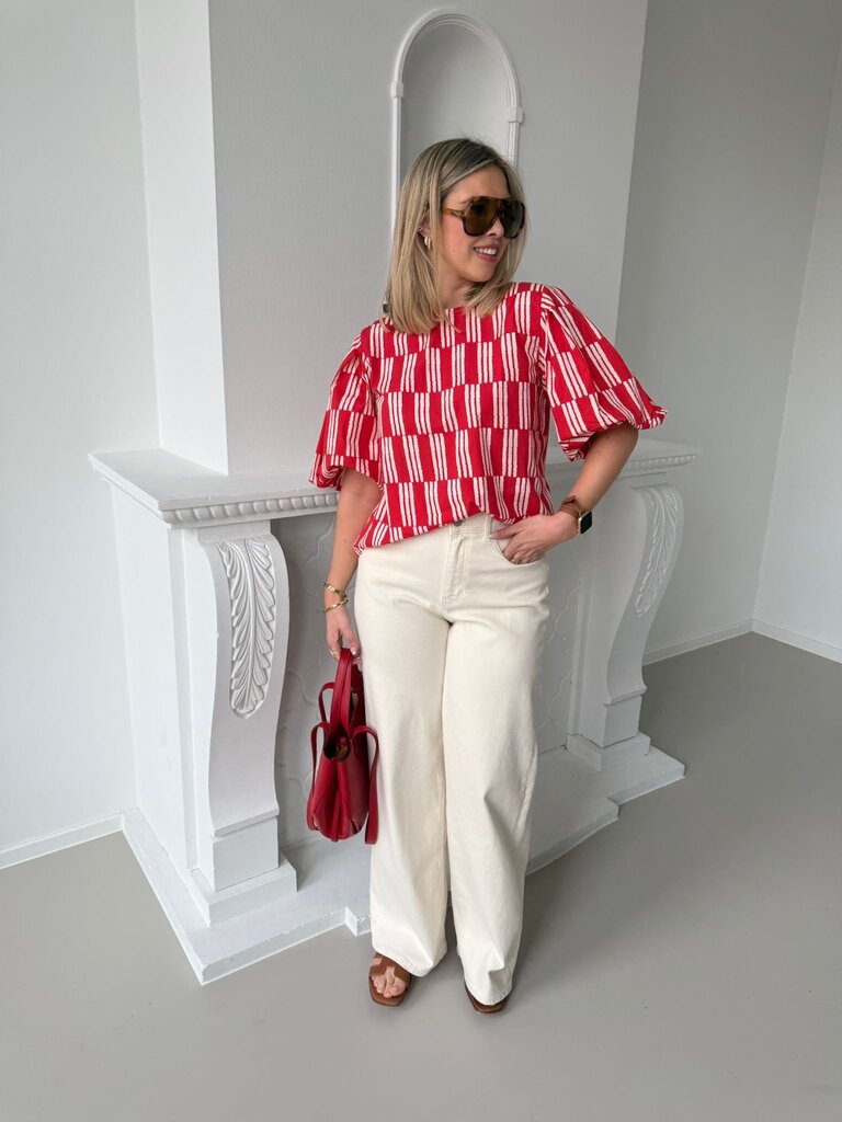 Zoë blouse red