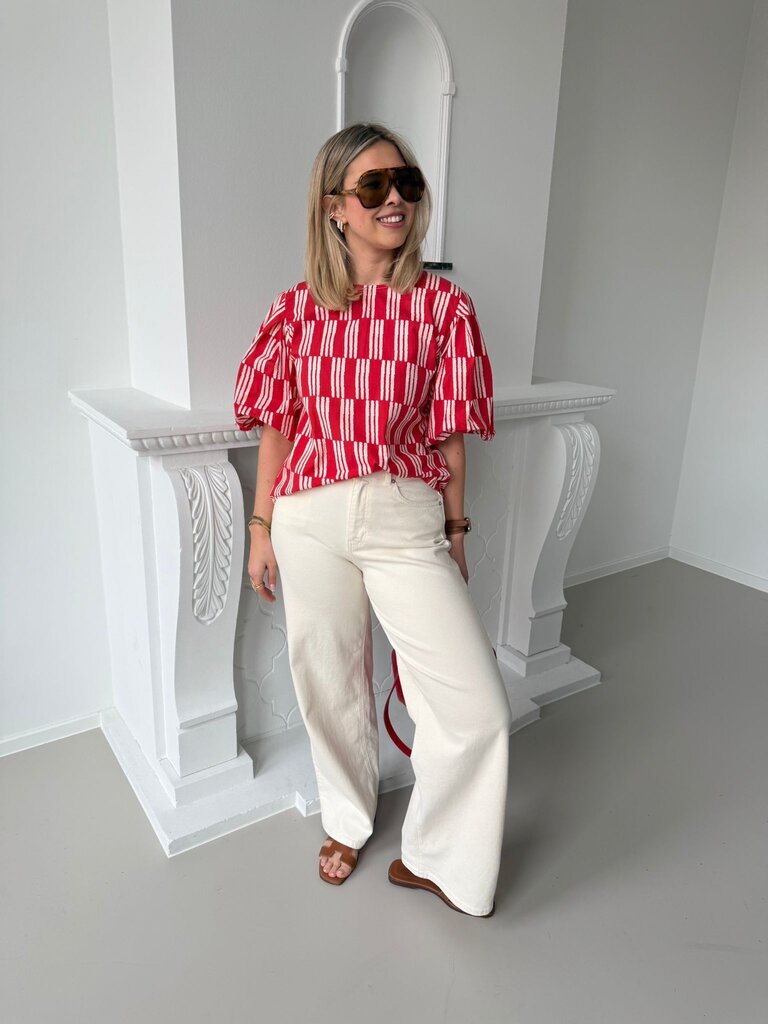 Zoë blouse red