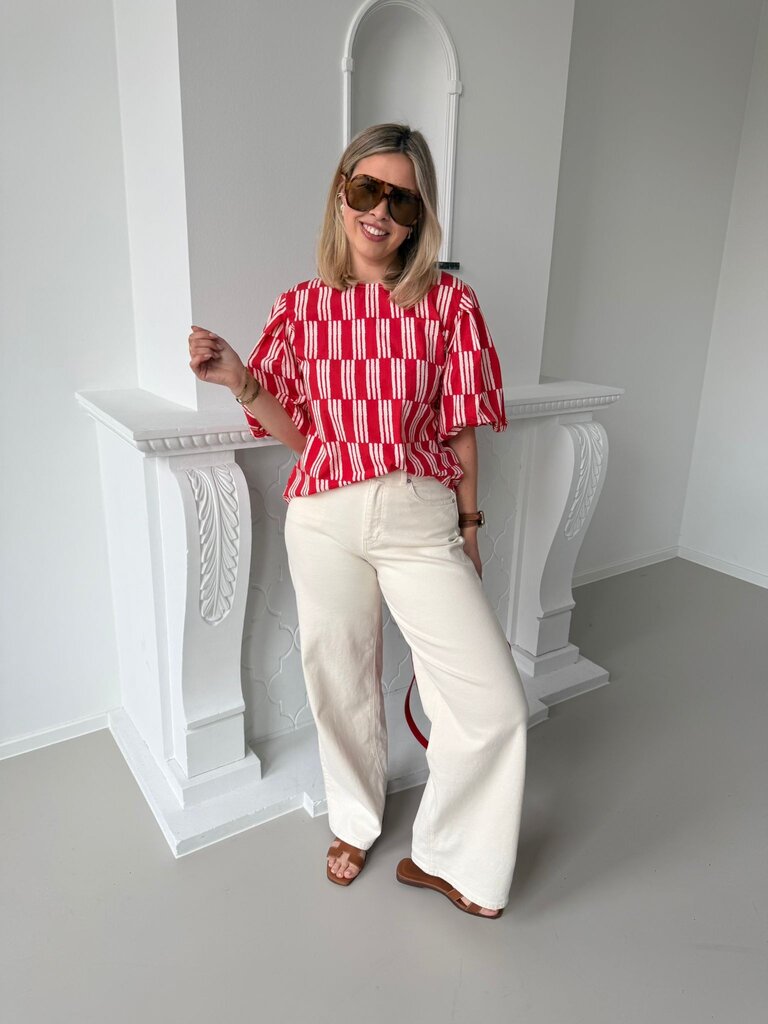 Zoë blouse red