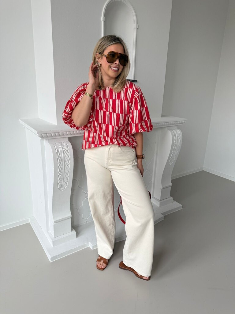 Zoë blouse red