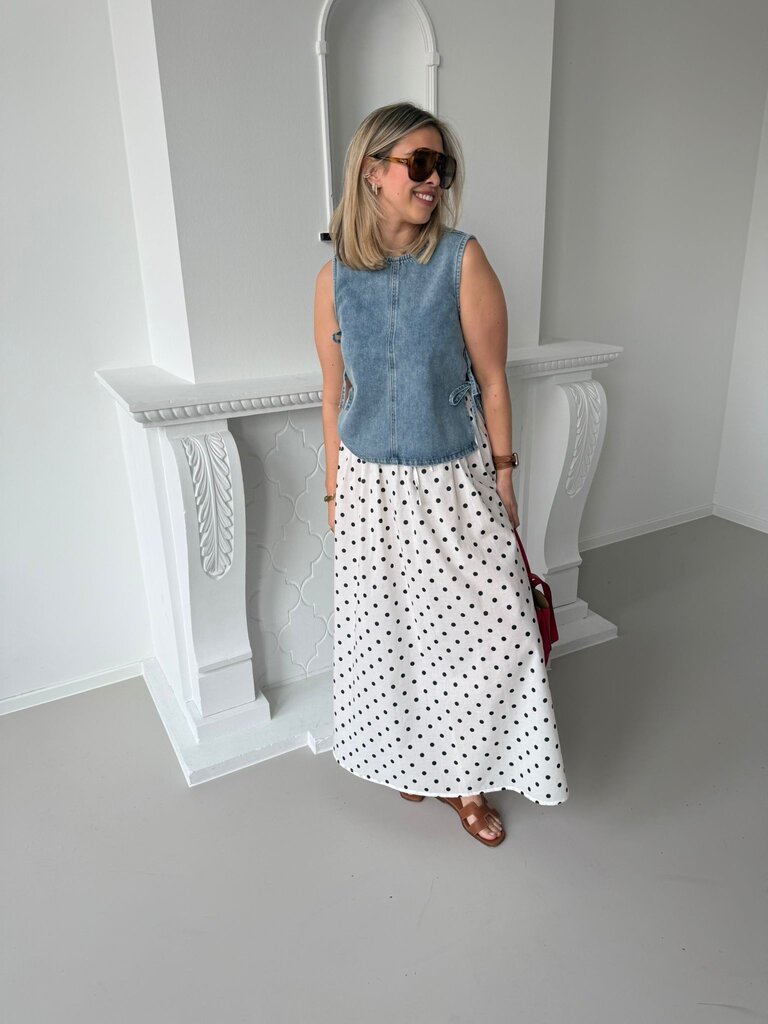 Diego Maxi skirt white/black