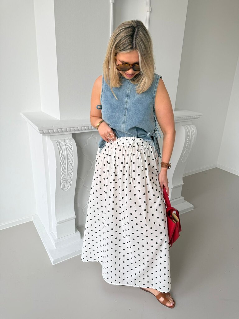 Diego Maxi skirt white/black