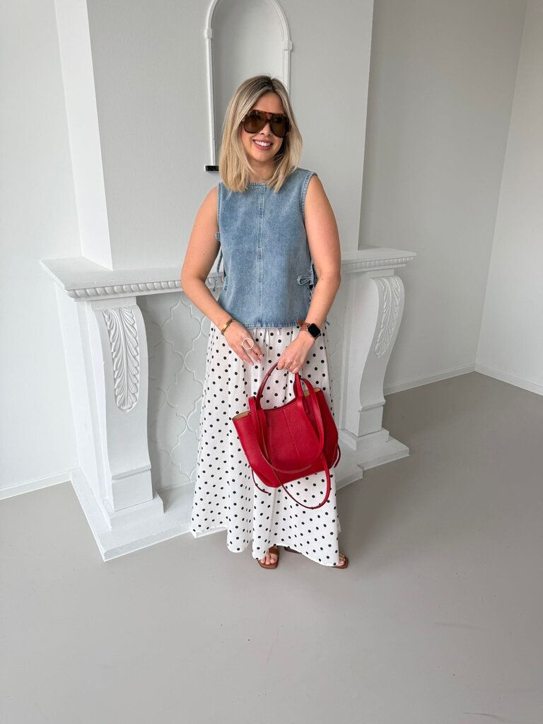 Diego Maxi skirt white/black