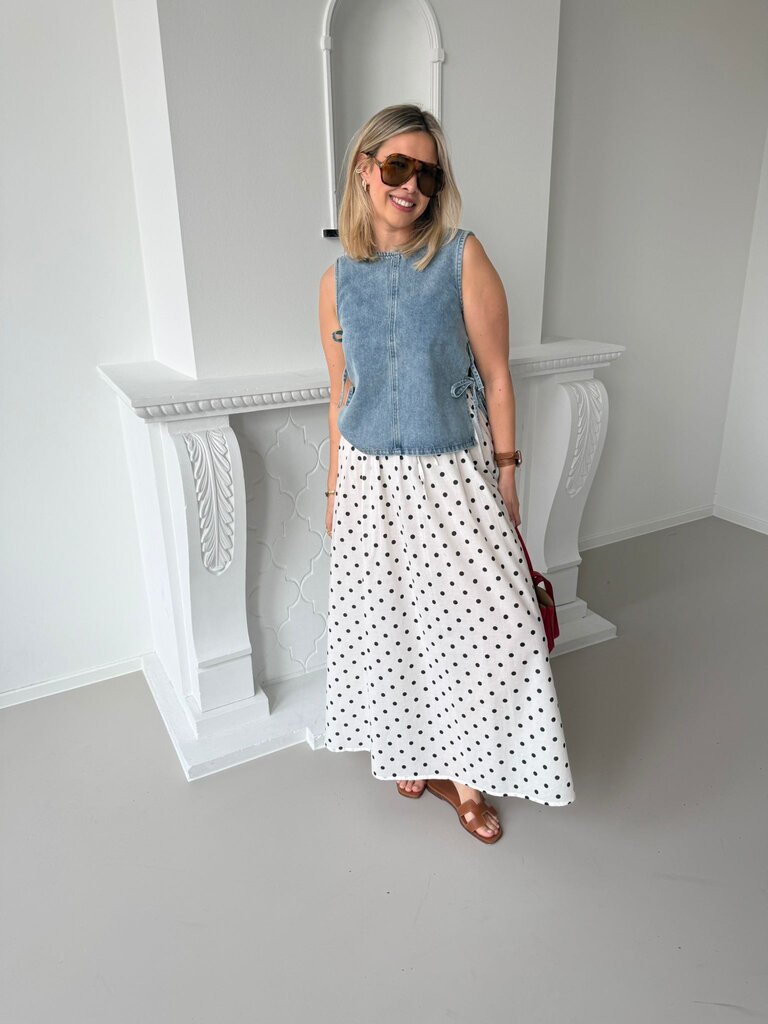 Diego Maxi skirt white/black