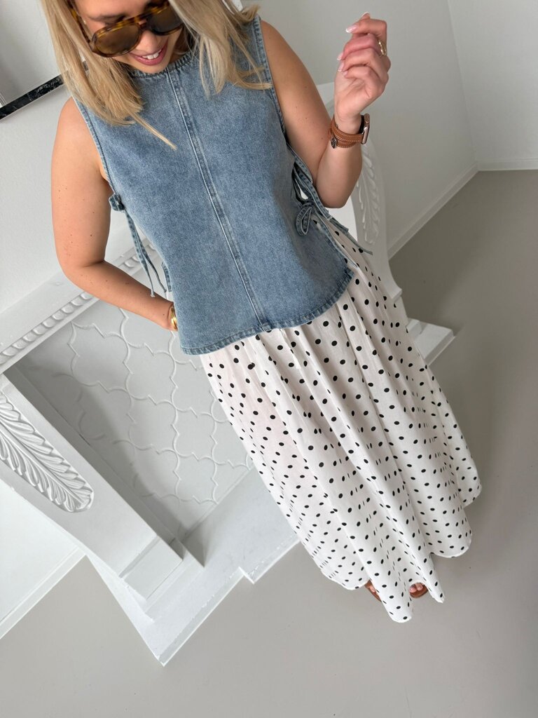 Diego Maxi skirt white/black