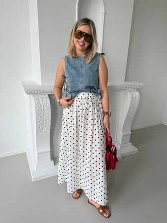 Diego Maxi skirt white/black