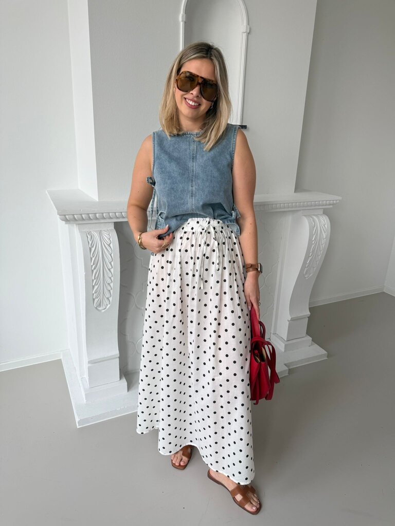 Diego Maxi skirt white/black