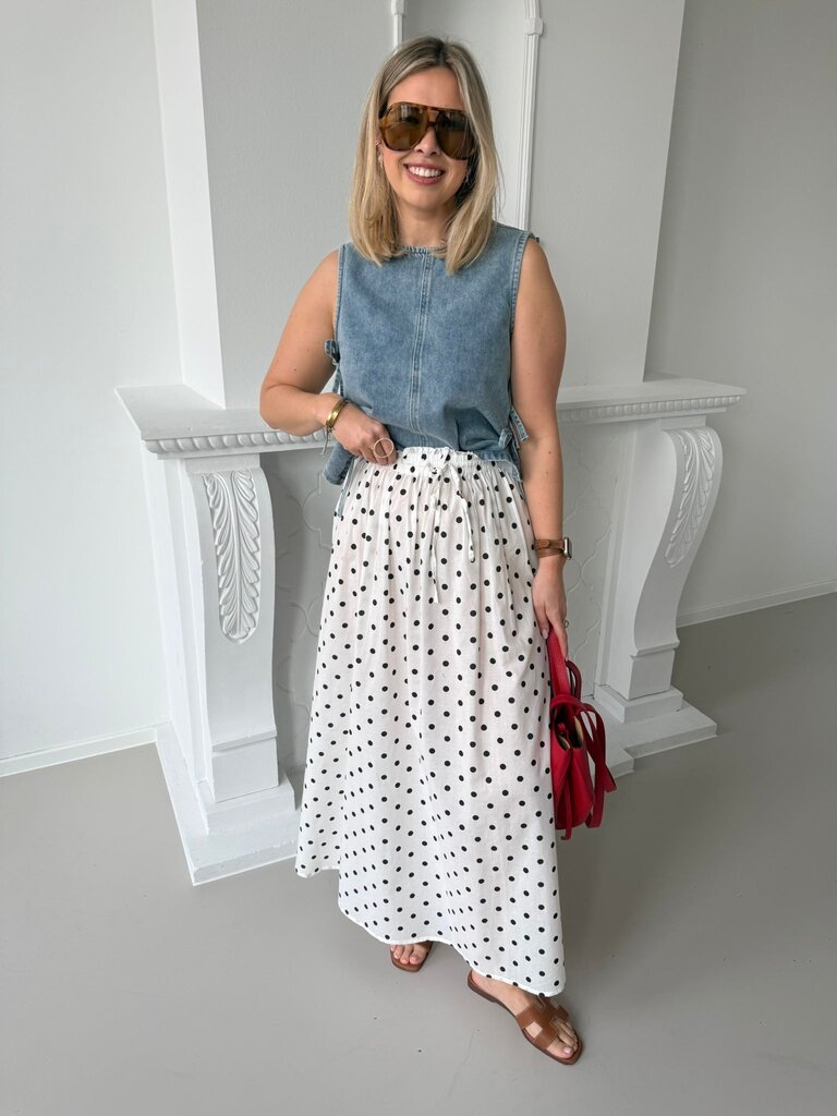 Diego Maxi skirt white/black