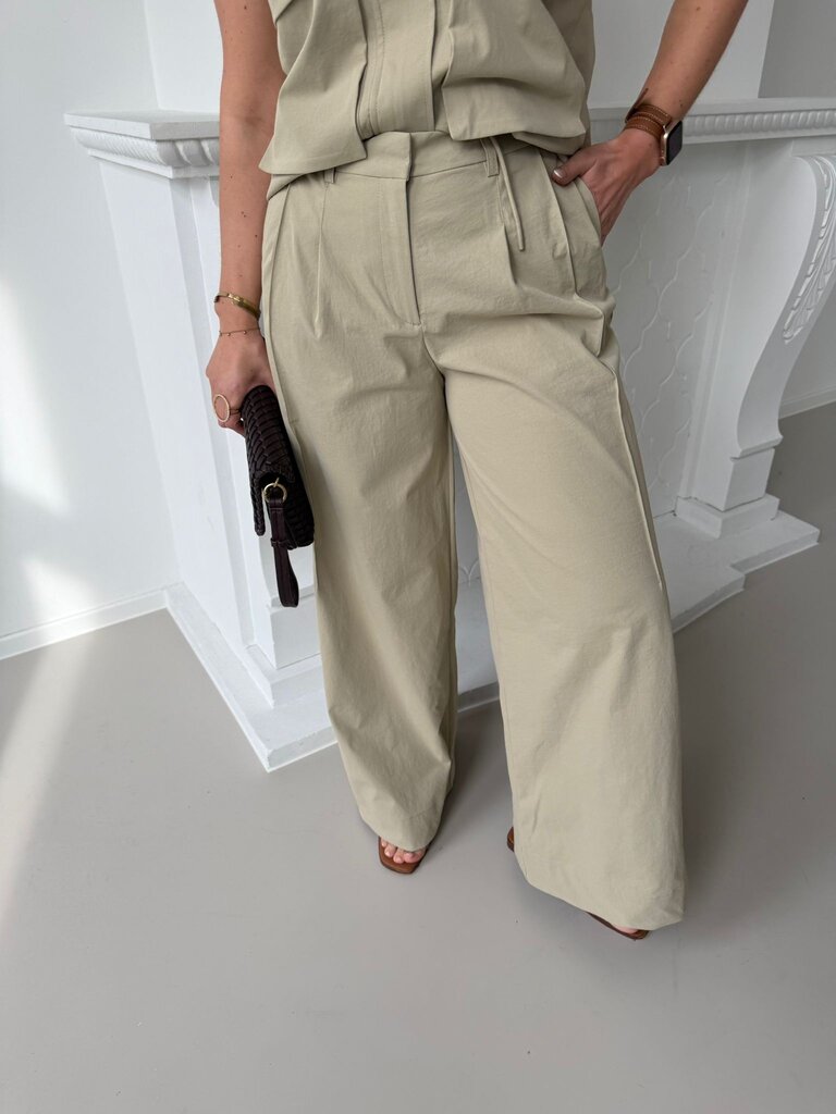 Ada olive wide pants