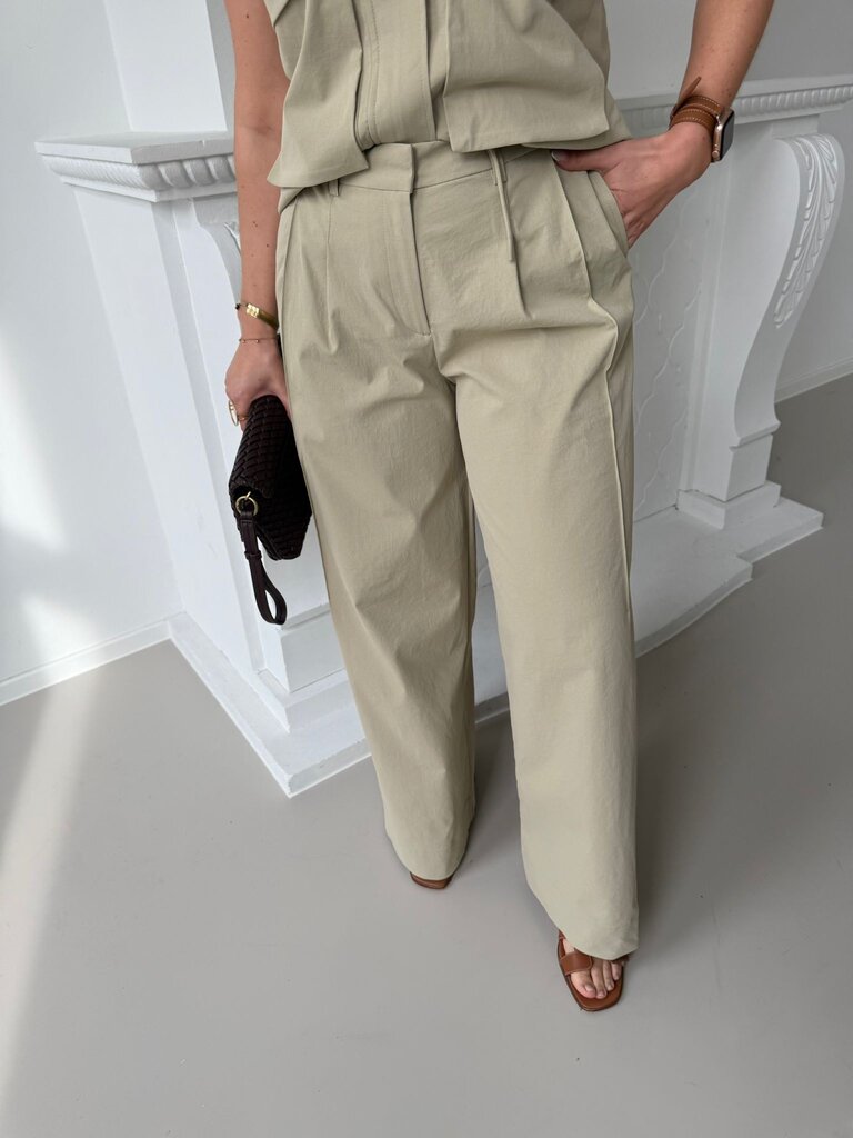 Ada olive wide pants