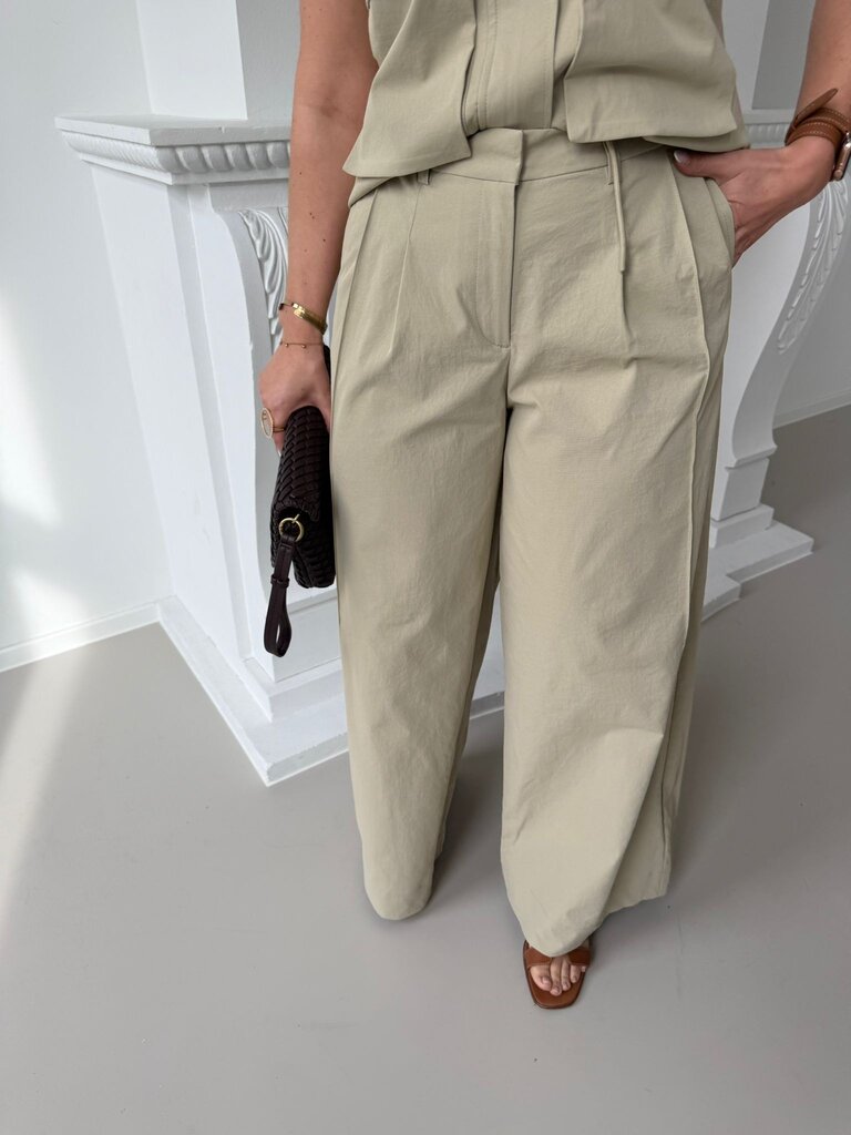 Ada olive wide pants