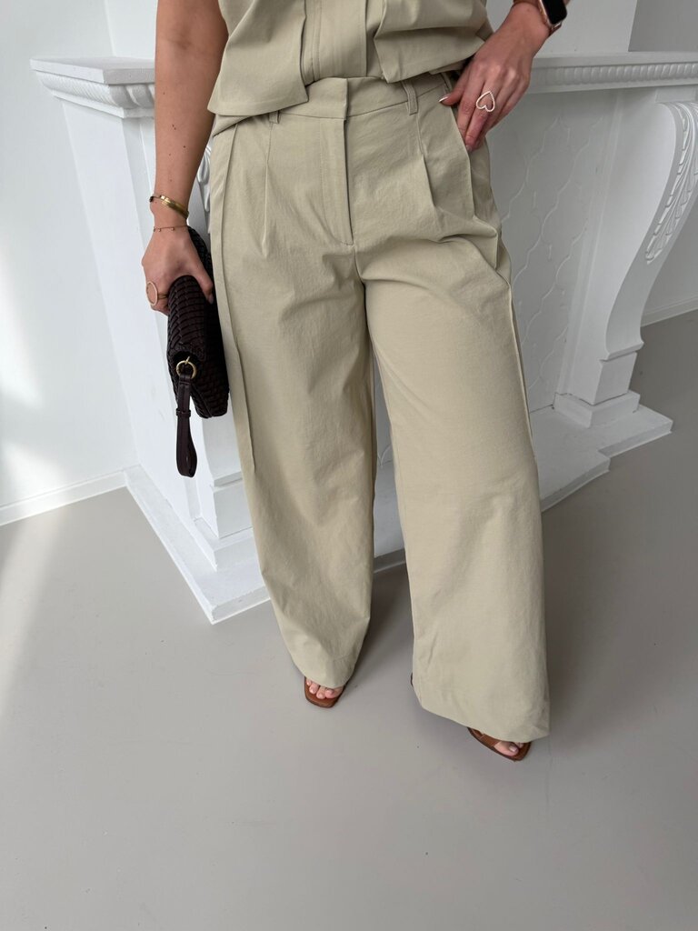 Ada olive wide pants