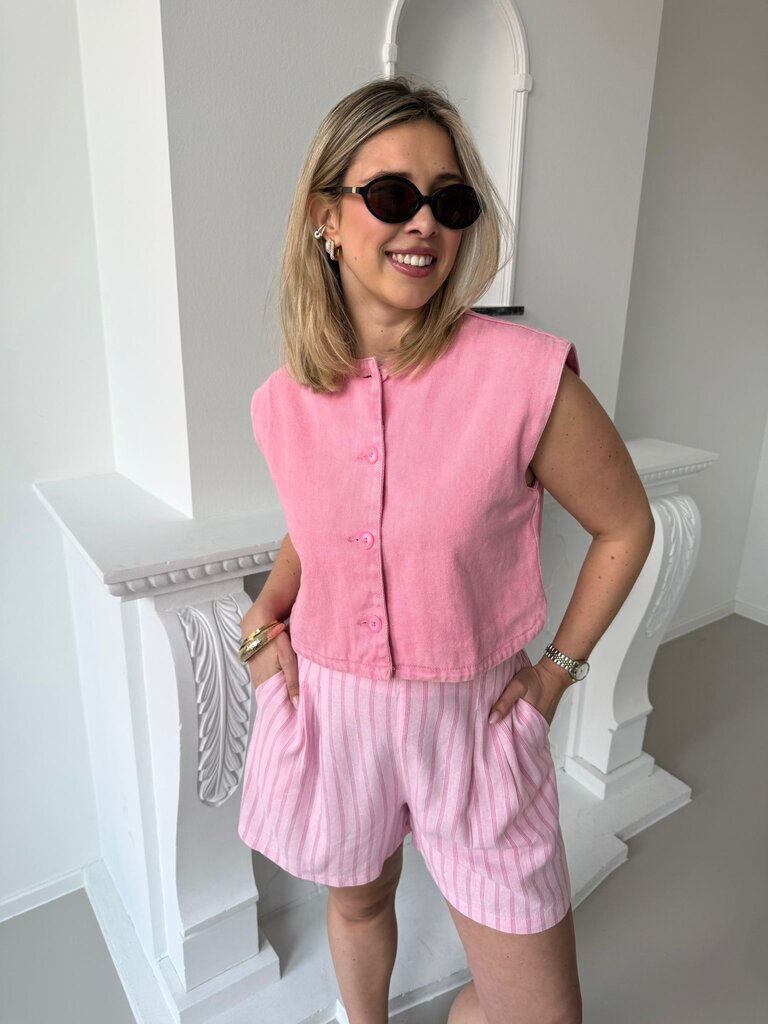 Roza gilet pink