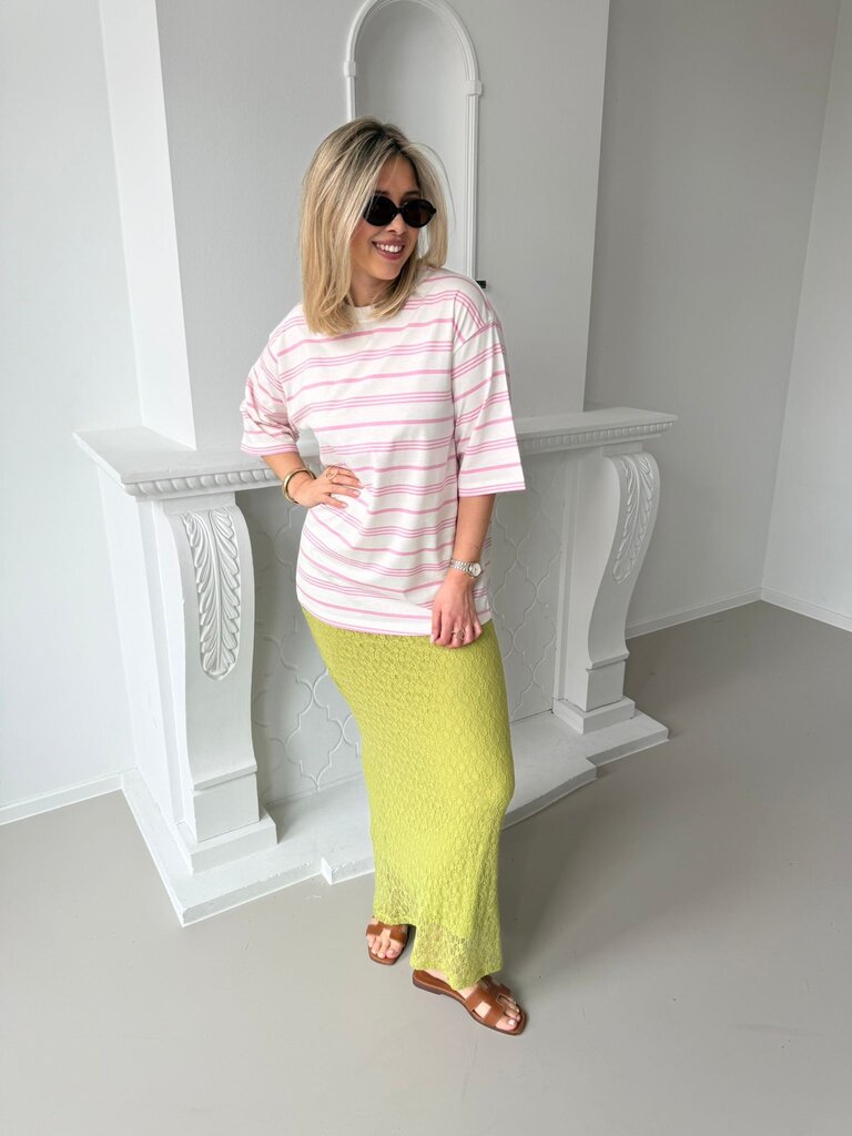 Monroe lace skirt green