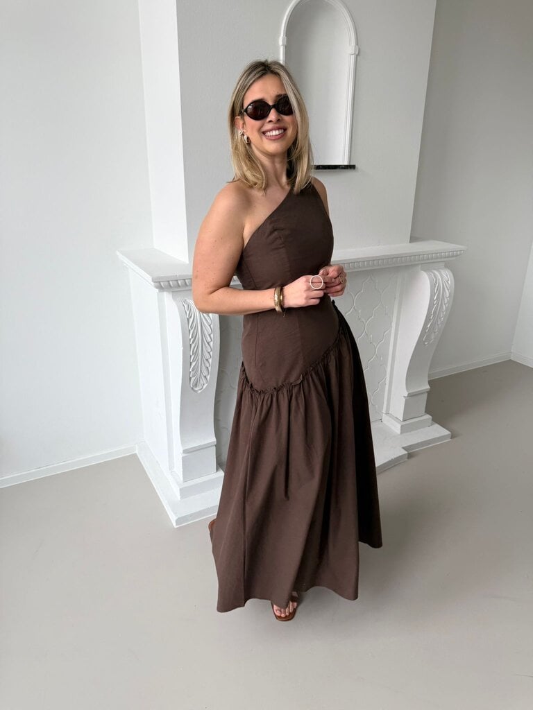 Polly dress brown