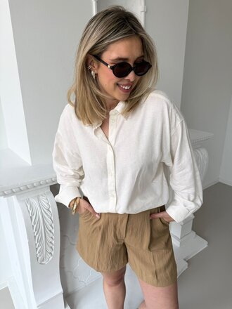 Almira linen shirt ecru