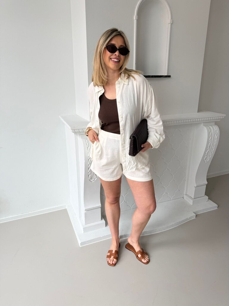 Almira linen shirt ecru