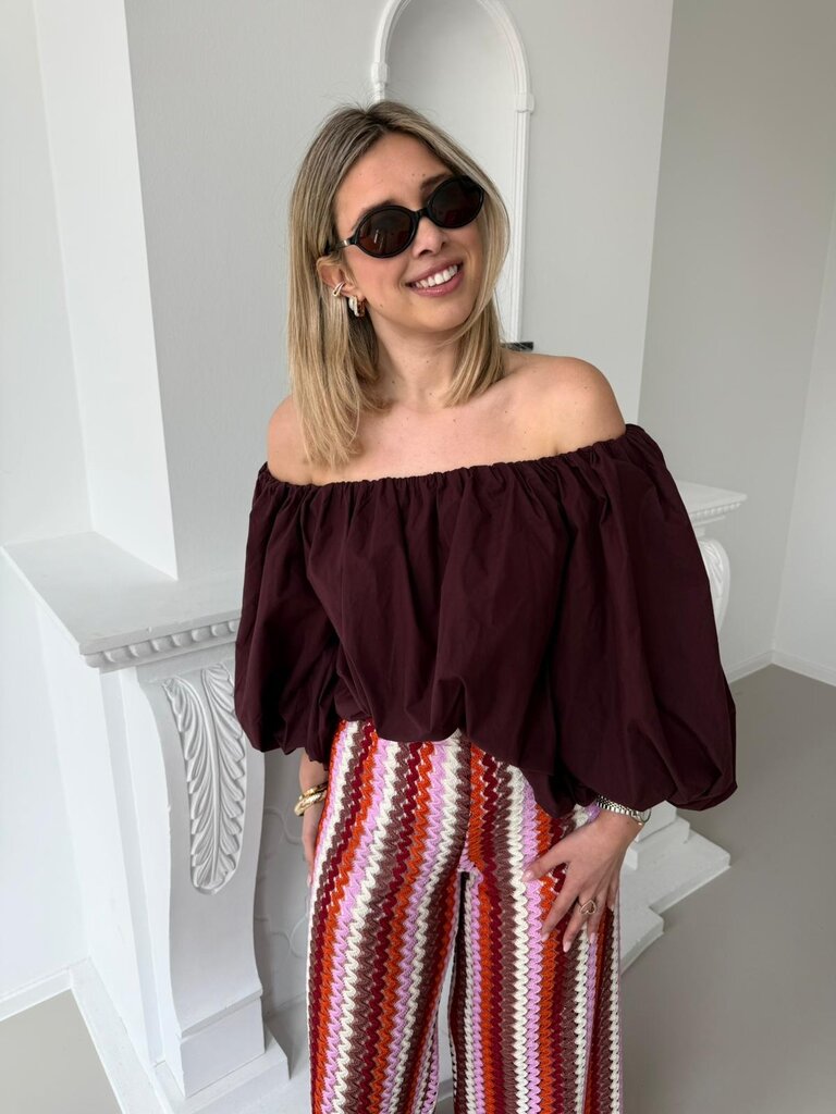 Lauren top wine berry