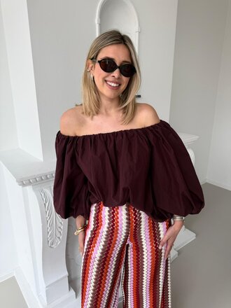 Lauren top wine berry