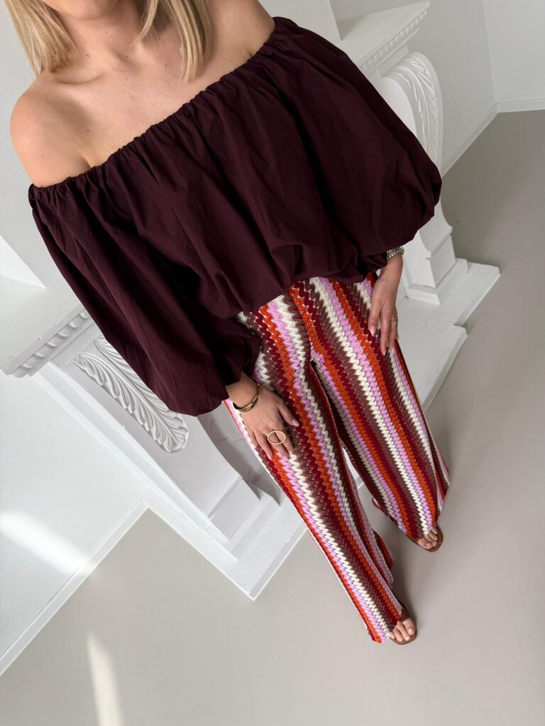 Lauren top wine berry